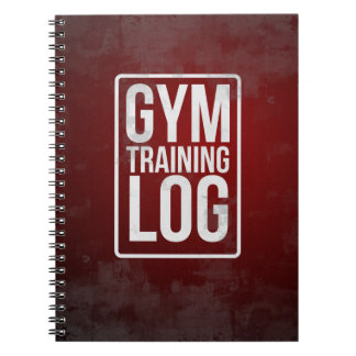 Caderno Espiral Registro do treinamento do Gym