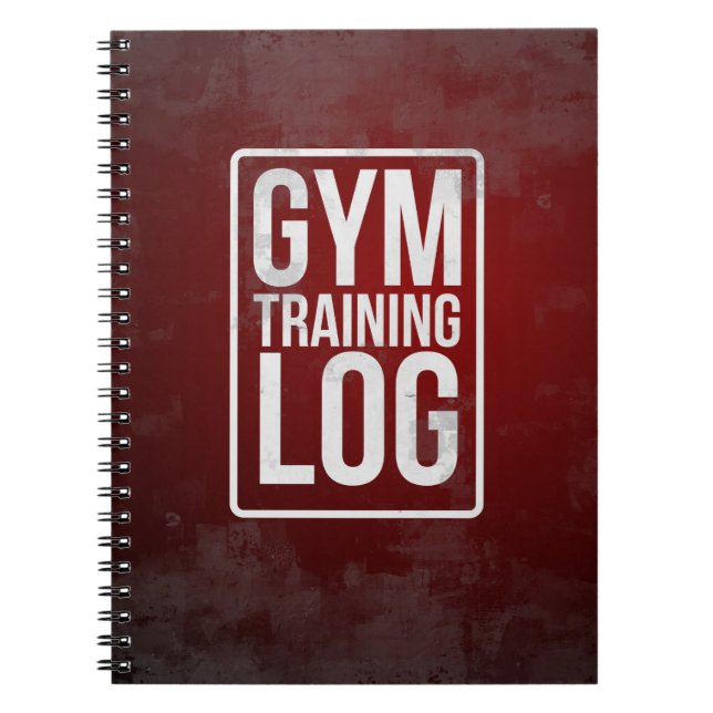 Caderno Espiral Registro do treinamento do Gym (Frente)