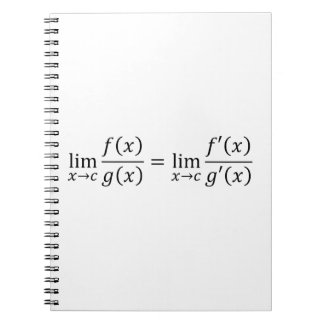 Caderno Espiral Regra de L'Hopital - Matemática e Cálculos Básicos