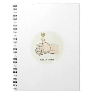 Caderno Espiral Regra de polegar