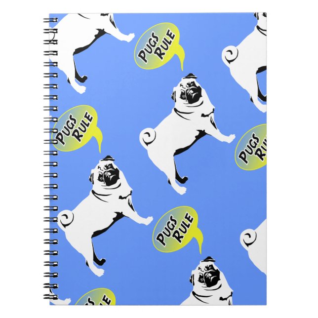 Caderno Espiral Regras do Pug (Frente)