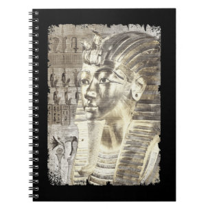 Caderno Espiral Rei Egípcio Tut Pharaoh Tutankhamun Wall Art