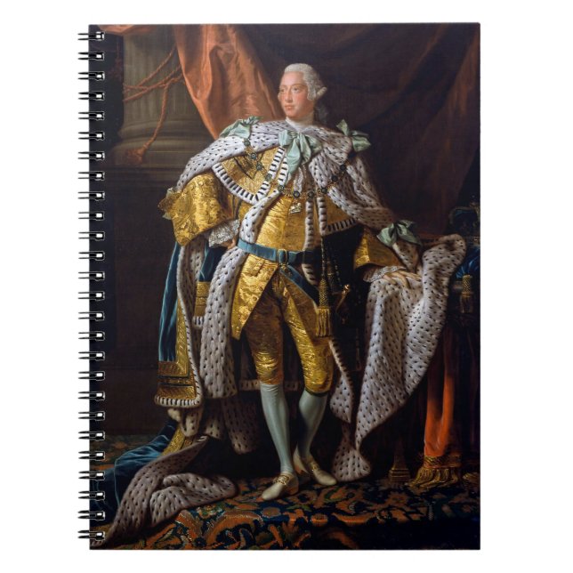 Caderno Espiral Rei George III por Allan Ramsay 1762 (Frente)
