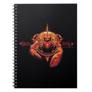 Caderno Espiral Rei Gráfico da salmoura de Aquaman  