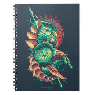 Caderno Espiral Rei Nereus Gráfico de Aquaman   Xebel