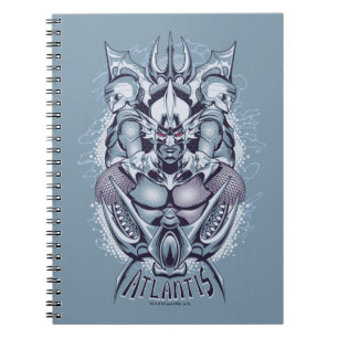 Caderno Espiral Rei Orm de Aquaman   do gráfico de Atlantis