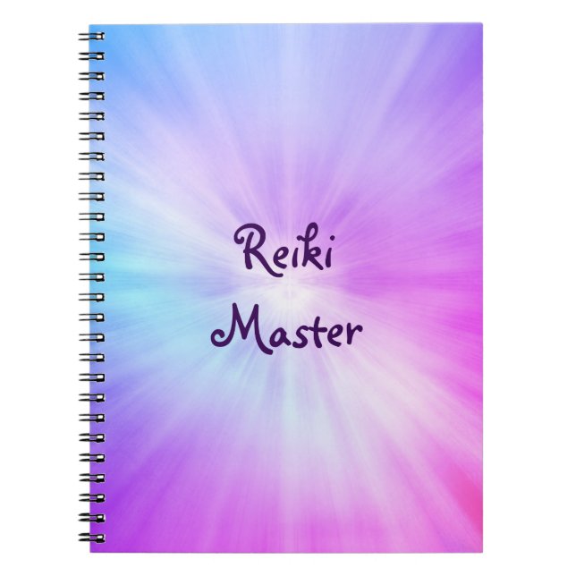 Caderno Espiral Reiki Master design (Frente)