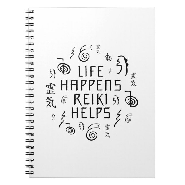 Caderno Espiral Reiki Master Gift Idea | Presentes De Espiritualid (Frente)