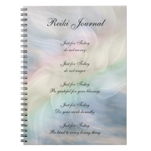 Caderno Espiral Reiki Principles design