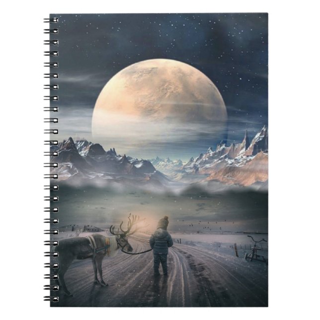 Caderno Espiral Reindeer Dawn Horizon (Frente)