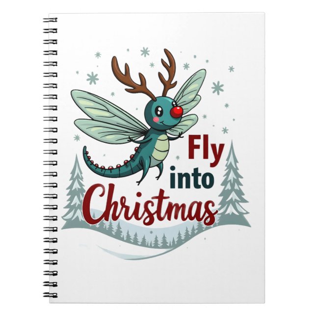 Caderno Espiral Reindeer Dragonfly (Frente)
