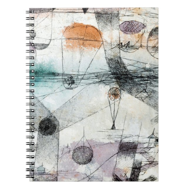 Caderno Espiral Reino de Air Paul Klee Abstrato Expressionista (Frente)