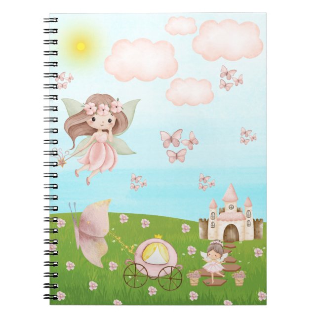 Caderno Espiral Reino Mágico das Fadas (Frente)