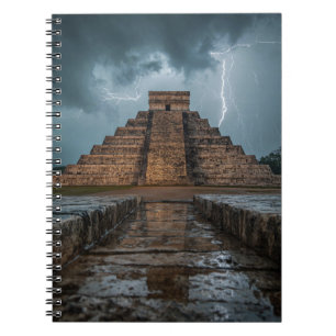 Caderno Espiral Relâmpago Ataca Notebook Chichen Itza