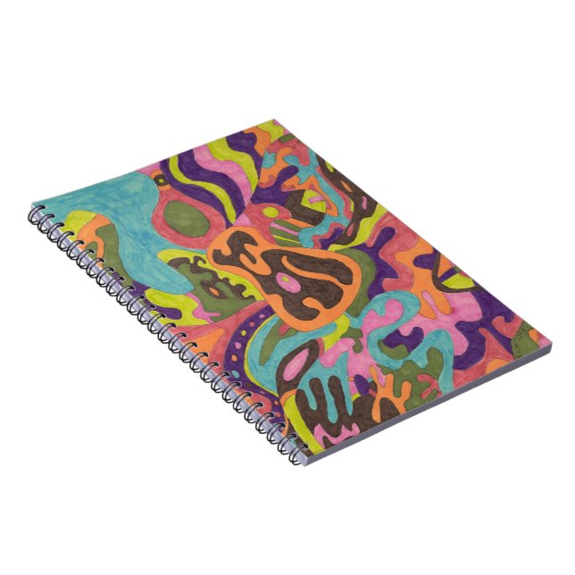 Caderno Espiral "Relase" Abstrato Art (Lado Direito)