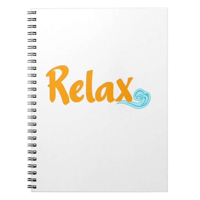 Caderno Espiral Relaxe o notebook (Frente)