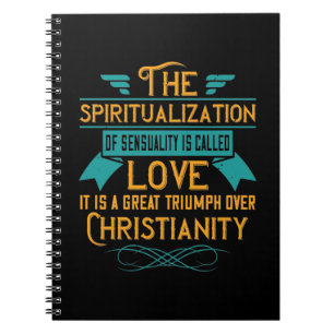 Caderno Espiral Religião Amor É Um Grande Triunfo Sobre o Cristian
