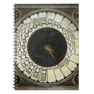 Caderno Espiral Relógio da Catedral de Florença por Paolo Uccello