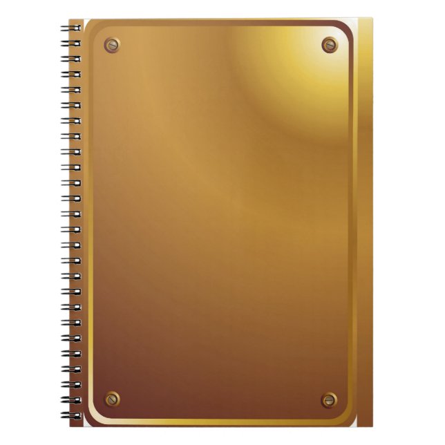 Caderno Espiral Relógio de Steampunk (Frente)