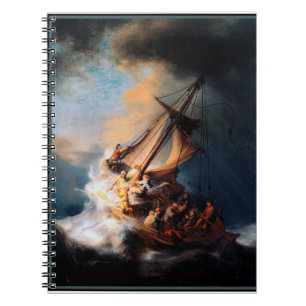 Caderno Espiral Rembrandt - A Tempestade do Mar de Galileu iPad A