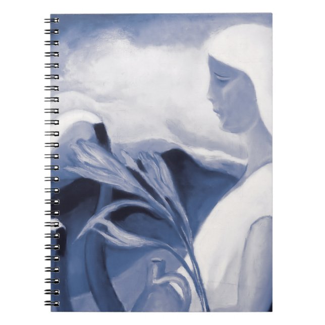 Caderno Espiral Remix of Girl in white with fatory chimney and f (Frente)