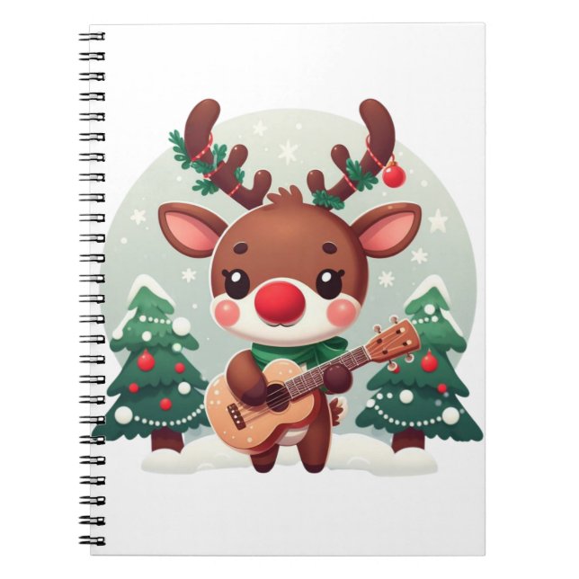 Caderno Espiral Rena Graciosa e Caprichosa com violão (Frente)