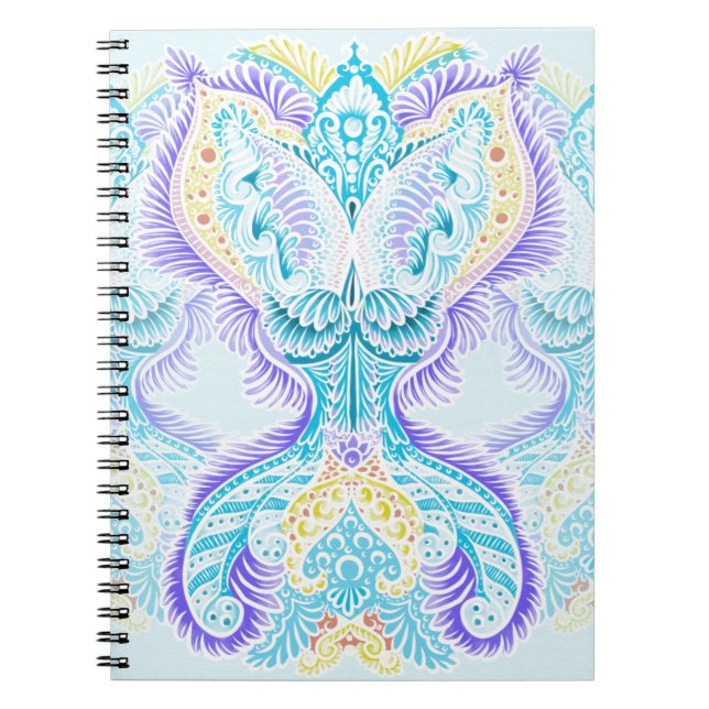 Caderno Espiral Renascimento, nova idade, meditação, vô, hippie (Frente)