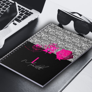 Caderno Espiral Renda Chique & Rosas Personalizado