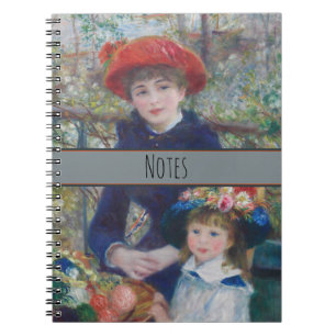 Caderno Espiral Renoir Duas Irmãs Varanda Impressionismo Francês 