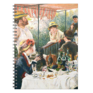 Caderno Espiral Renoir Luncheon do Partido Barco Renoir