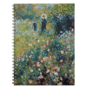 Caderno Espiral Renoir - Mulher com Guarda-Sol num Jardim