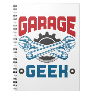 Caderno Espiral Reparação Automática de Veículos Mecânicos do Geek