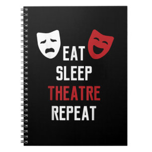 Caderno Espiral Repetição do Sono - Ator Musical da Broadway Gif