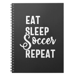 Caderno Espiral repetir o futebol para dormir
