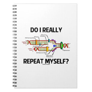 Caderno Espiral Repetirei-me mesmo (replicação do DNA)