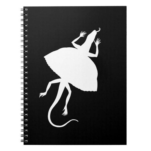 Caderno Espiral Réptil branco (Frente)