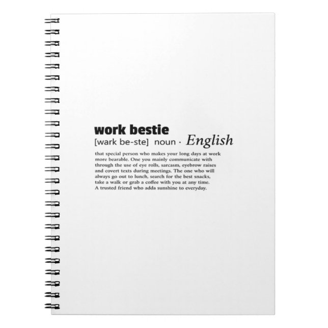 Caderno Espiral Resfriamento clássico do trabalho (Frente)
