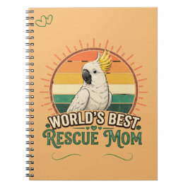 Caderno Espiral Resgate de Cacatua Mãe de Pássaros