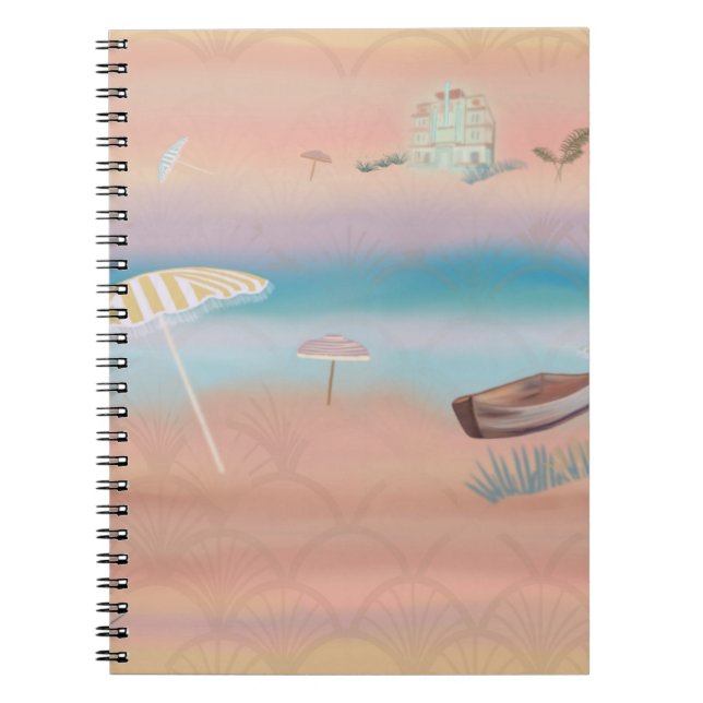 Caderno Espiral Resort Art Déco Desbotado (Frente)