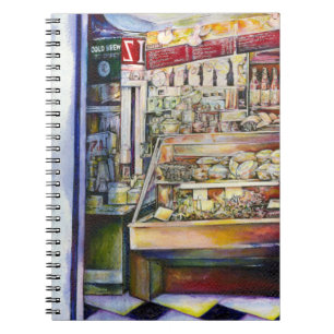 Caderno Espiral Respire frio em um Deli quente