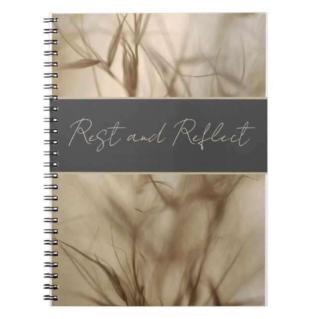 Caderno Espiral "Rest and Reflect" Spiral Notebook (Frente)