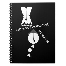 Caderno Espiral Rest Is Not Wasted Time – Healing Journal