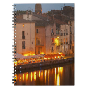 Caderno Espiral Restaurantes ao longo do rio Herault. L'Herault