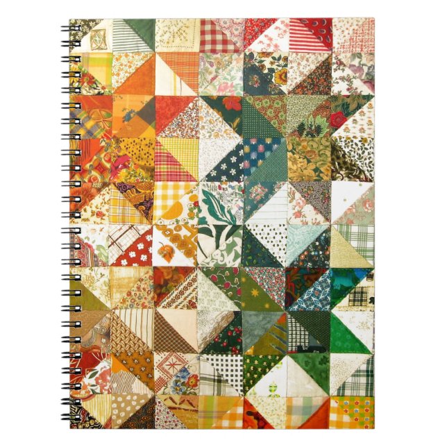 Caderno Espiral Retalhos bonitos (Frente)