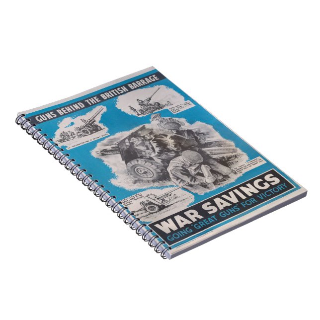Caderno Espiral Retirada do poster de guerra britânico. (Lado Direito)