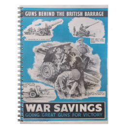 Caderno Espiral Retirada do poster de guerra britânico.