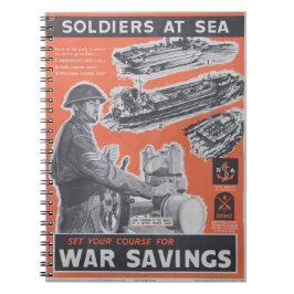 Caderno Espiral Retirada do poster de guerra britânico.