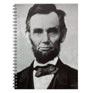 Caderno Espiral Retrato de Abe Lincoln 2