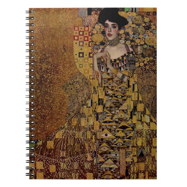 Caderno Espiral Retrato de Adele Bloch-Bauer I (Frente)
