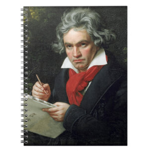 Caderno Espiral Retrato de Beethoven por Joseph Karl Stieler